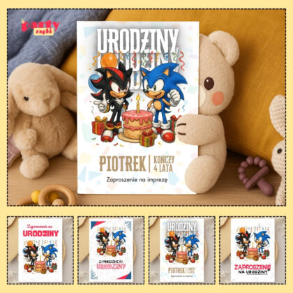 sonic the hedgehog zaproszenie partyzapki 05 1