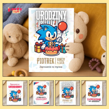 sonic the hedgehog zaproszenie partyzapki 07 1