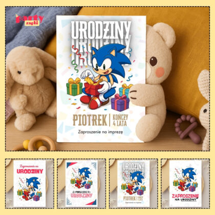 sonic the hedgehog zaproszenie partyzapki 08 1
