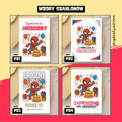 spider man zaproszenie partyzapki 01 2