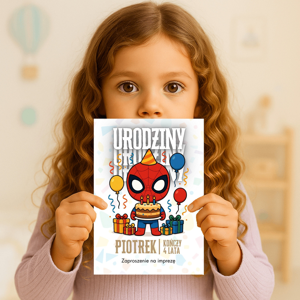 spider man zaproszenie partyzapki 02 3