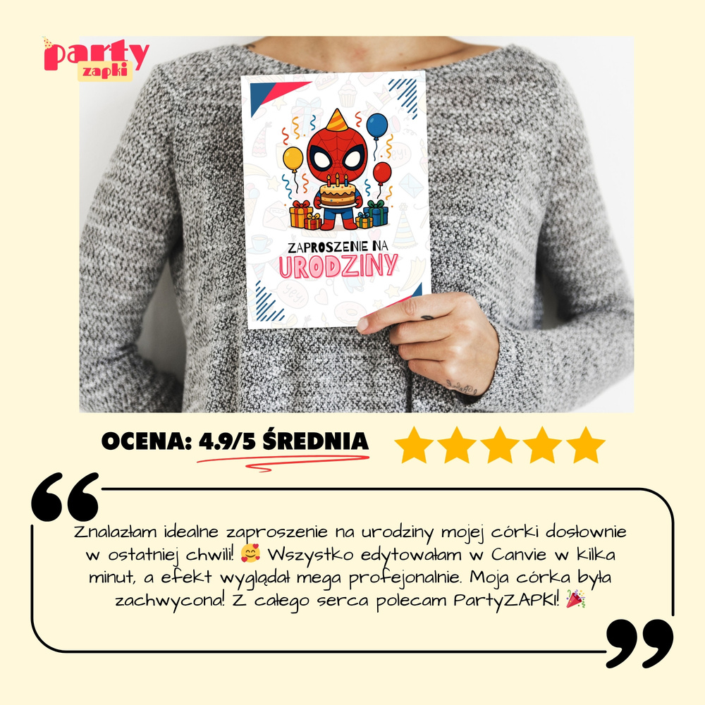 spider man zaproszenie partyzapki 02 5