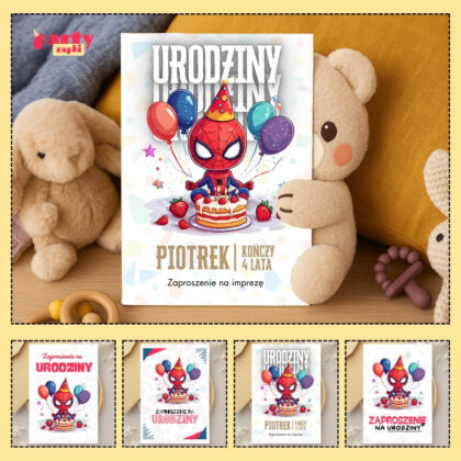 spider man zaproszenie partyzapki 03 1