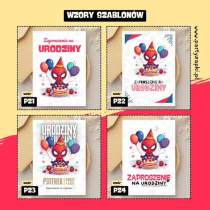 spider man zaproszenie partyzapki 03 2