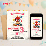 spidey 01 zaproszenie na urodziny partyzapki