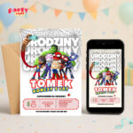 spidey 02 zaproszenie na urodziny partyzapki