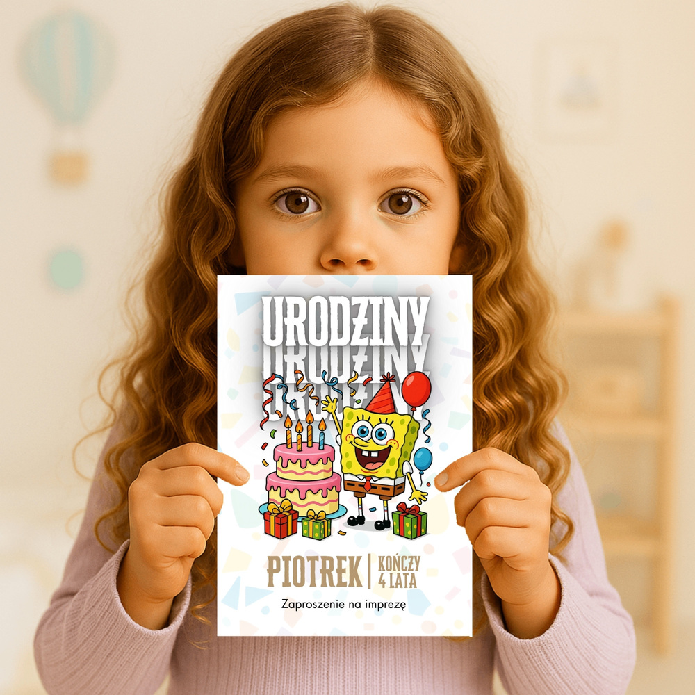 spongebob zaproszenie partyzapki 01 3