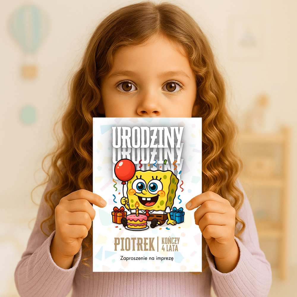 spongebob zaproszenie partyzapki 03 3