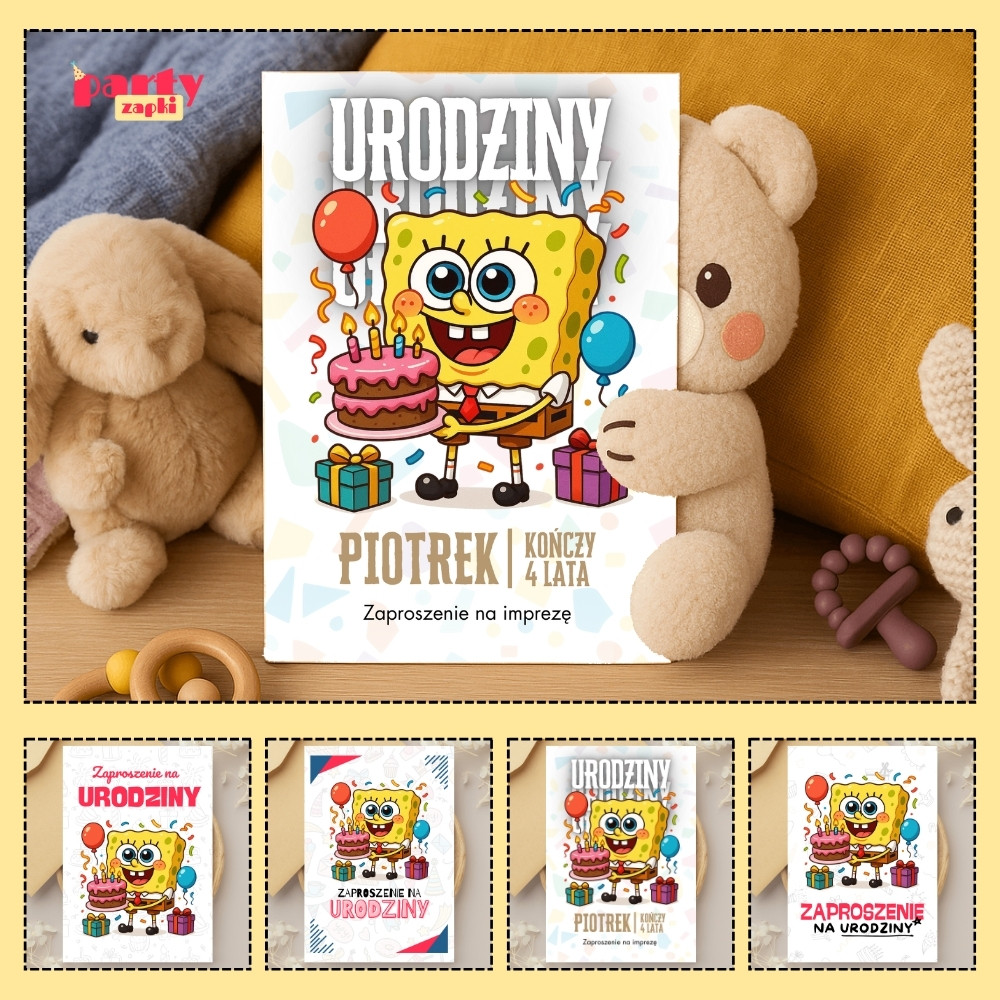 spongebob zaproszenie partyzapki 06 1