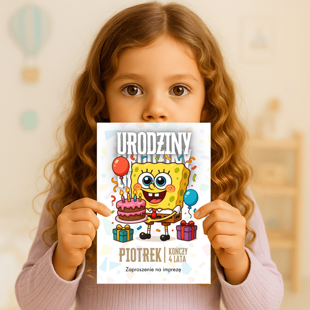spongebob zaproszenie partyzapki 06 3