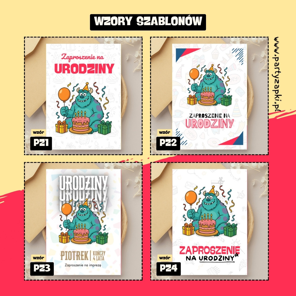 sulley potwory i spolka zaproszenie partyzapki 04 2