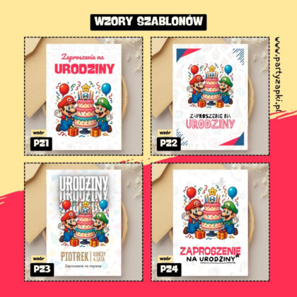 super mario zaproszenie partyzapki 01 2