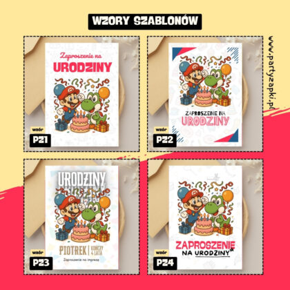 super mario zaproszenie partyzapki 04 2