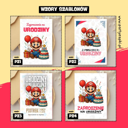 super mario zaproszenie partyzapki 05 2