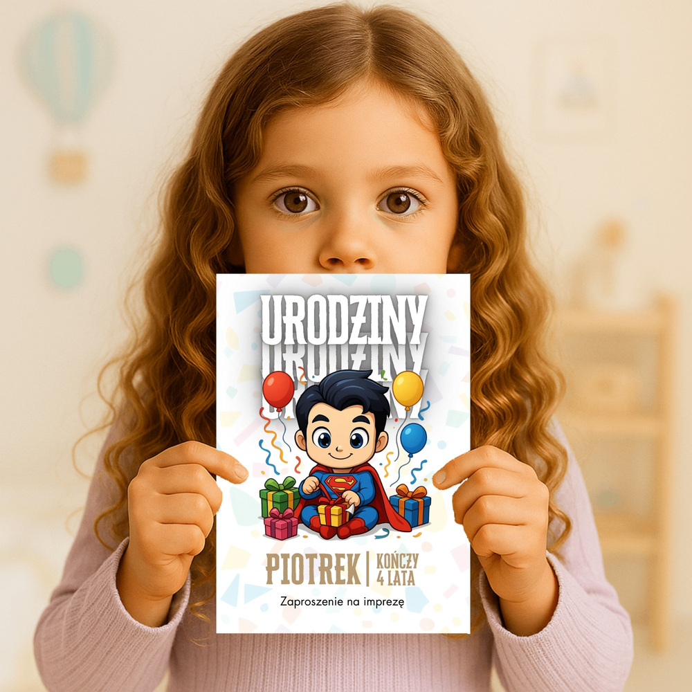 superman zaproszenie partyzapki 05 3