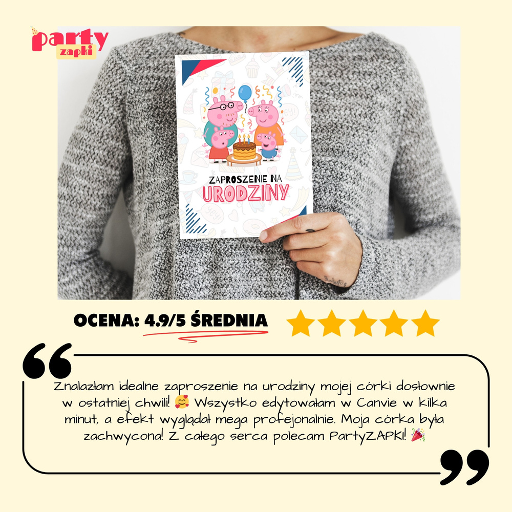 swinka peppa zaproszenie partyzapki 04 5