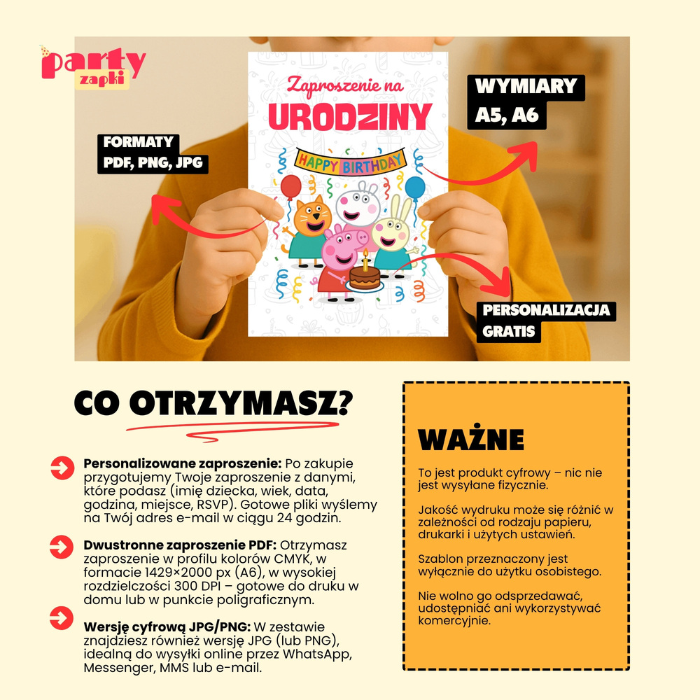 swinka peppa zaproszenie partyzapki 05 4