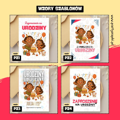 vaiana zaproszenie partyzapki 06 2