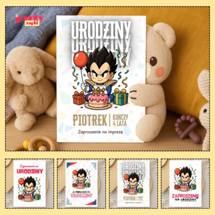 vegeta dragon ball zaproszenie partyzapki 05 1