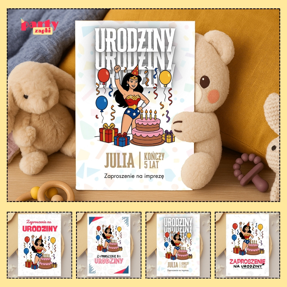 wonder woman zaproszenie partyzapki 01 1