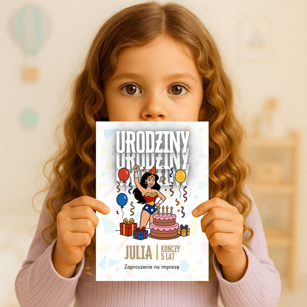 wonder woman zaproszenie partyzapki 01 3