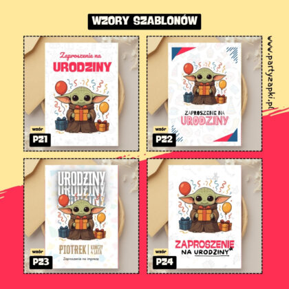 yoda gwiezdne wojny zaproszenie partyzapki 04 2