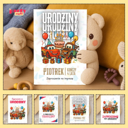 zygzak mcqueen auta zaproszenie partyzapki 03 1