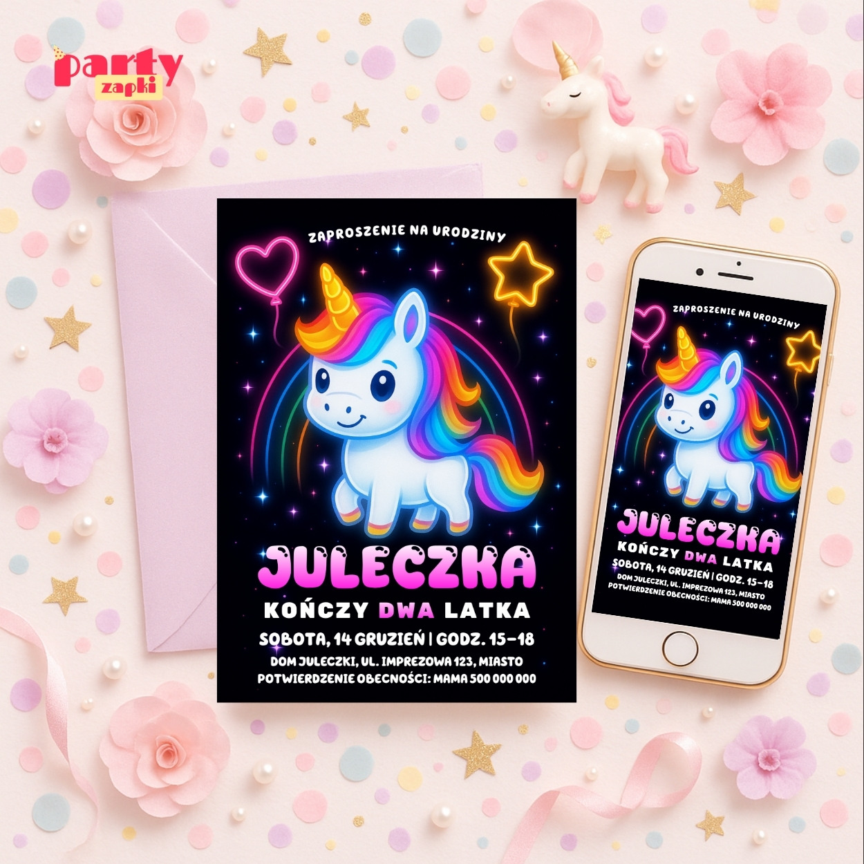 jednorozec zaproszenie partyzapki 01 1