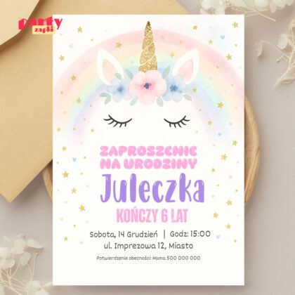 jednorozec zaproszenie partyzapki 04 2