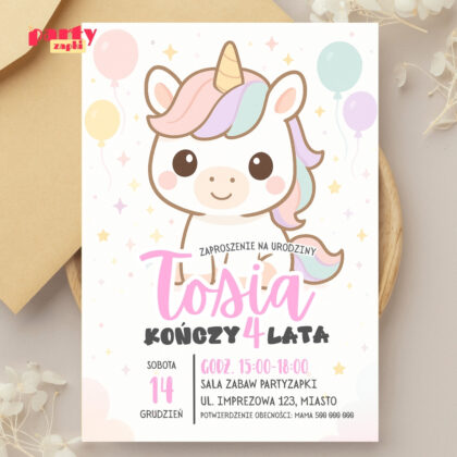 jednorozec zaproszenie partyzapki 05 2