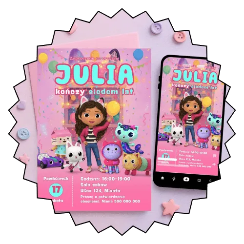 koci domek gabi zaproszenia - kategoria