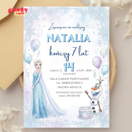 kraina lodu 03 zaproszenie na urodziny 1