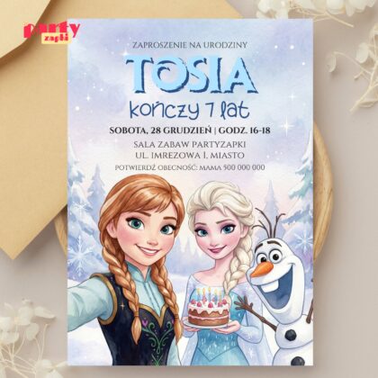 kraina lodu 04 zaproszenie na urodziny 1