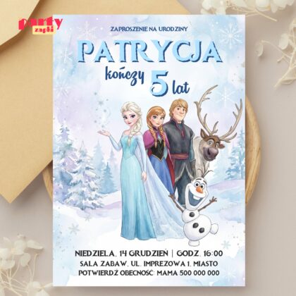 kraina lodu 05 zaproszenie na urodziny 1