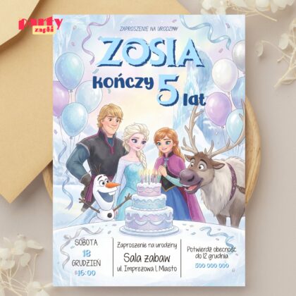 kraina lodu 06 zaproszenie na urodziny 1