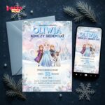 kraina lodu 07 zaproszenie na urodziny