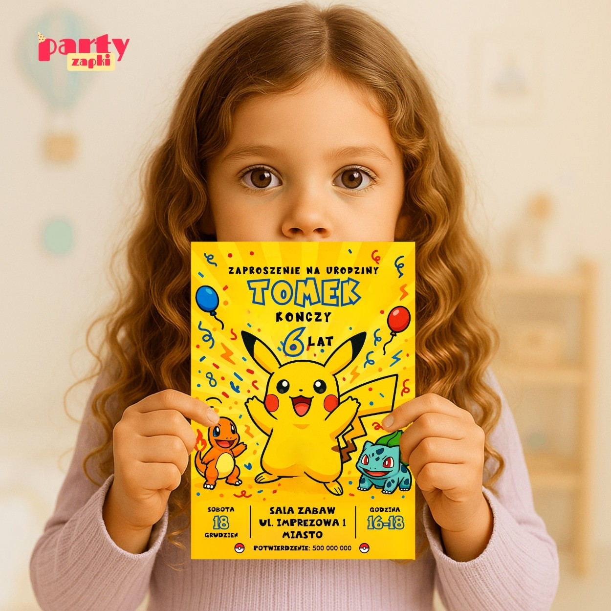 pokemon 08 zaproszenie na urodziny 1