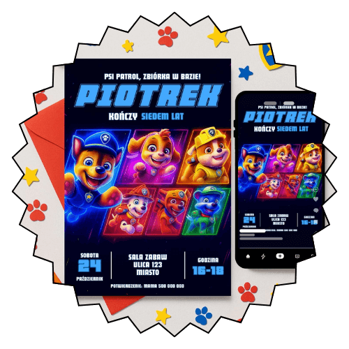 psi patrol zaproszenia - kategoria