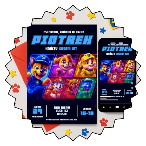 psi patrol zaproszenia - kategoria