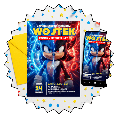 sonic zaproszenia - kategoria