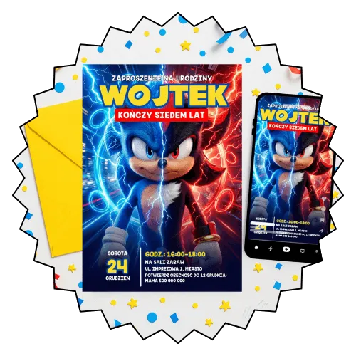 sonic zaproszenia - kategoria