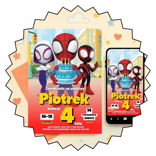 spidey zaproszenia - kategoria