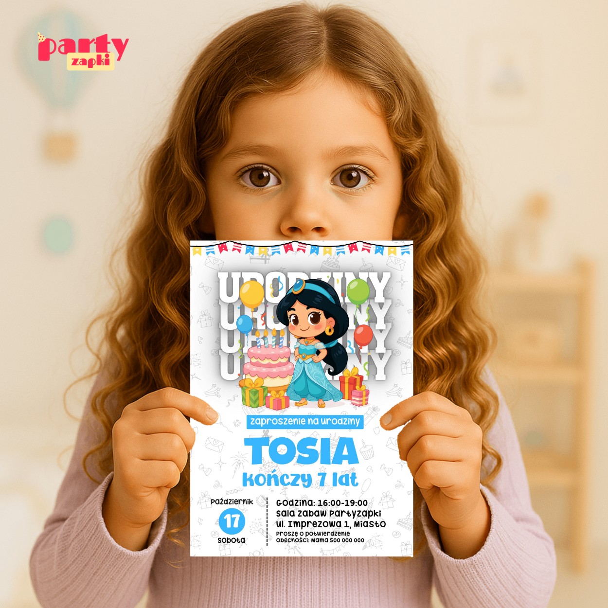 alladyn 03 zaproszenie na urodziny partyzapki 03