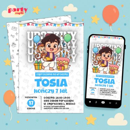 alladyn 04 zaproszenie na urodziny partyzapki