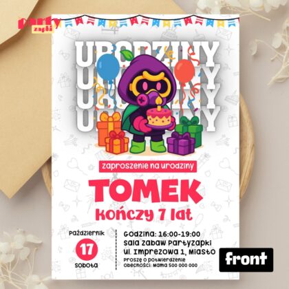 brawl stars 01 zaproszenie na urodziny partyzapki 01