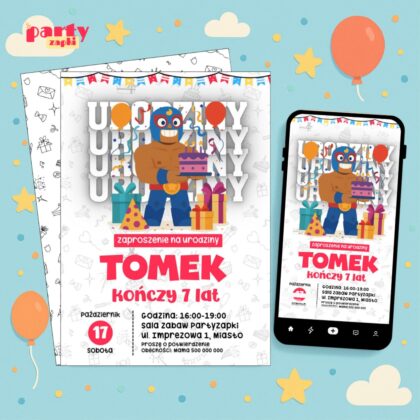 brawl stars 02 zaproszenie na urodziny partyzapki