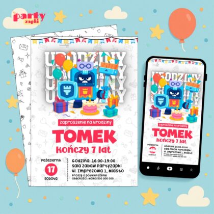 brawl stars 06 zaproszenie na urodziny partyzapki