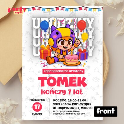 brawl stars 10 zaproszenie na urodziny partyzapki 01