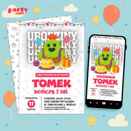 brawl stars 12 zaproszenie na urodziny partyzapki