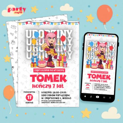 brawl stars 13 zaproszenie na urodziny partyzapki